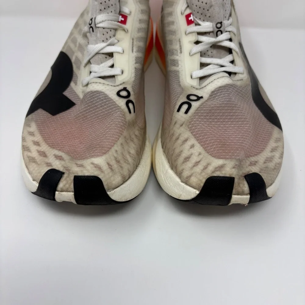 On Cloudboom Strike Men's Size 11.5 White Orange Running Shoe 3ME30480462